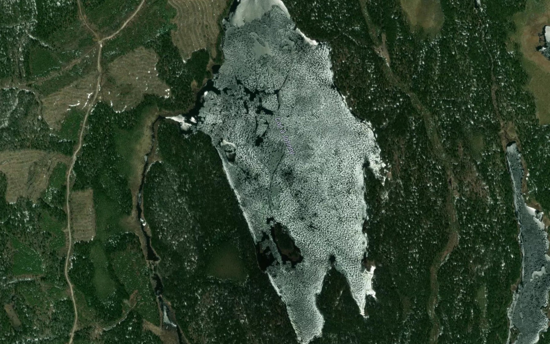 Satellite map of the Lac a Johnny