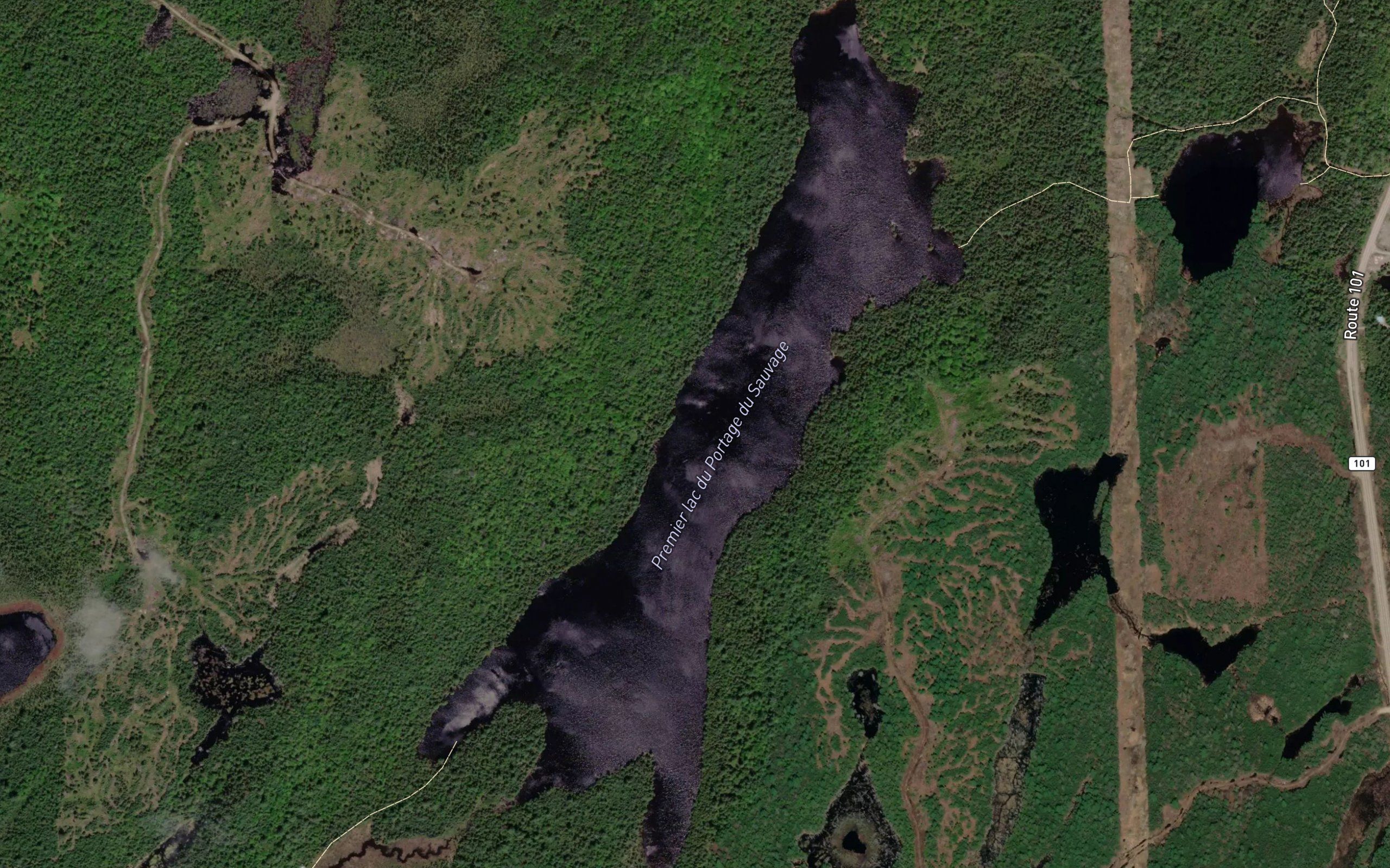 Premier lac du Portage du Sauvage