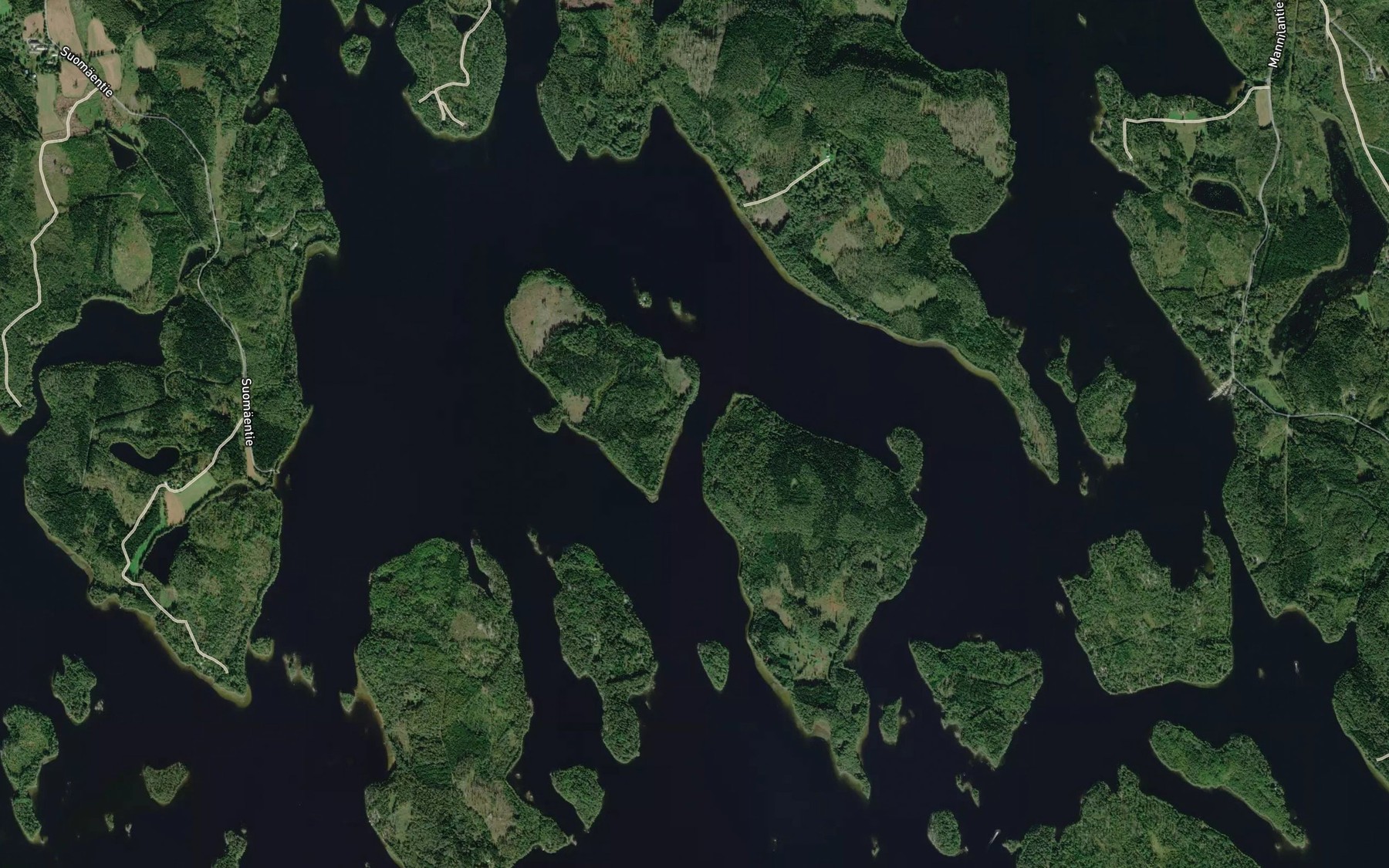Satellite map of the Mokaransalmi