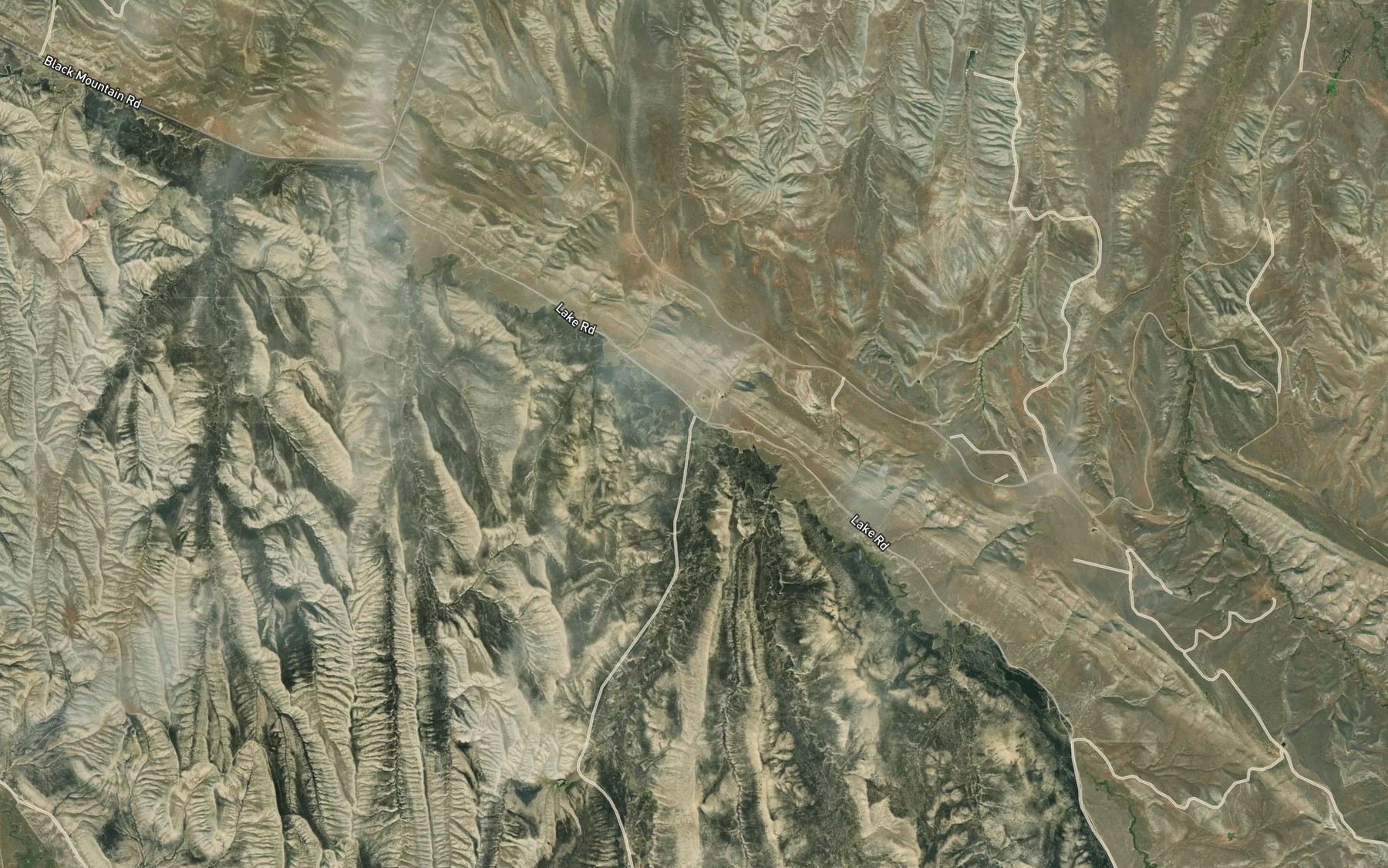 Satellite map of the Cottonwood Creek