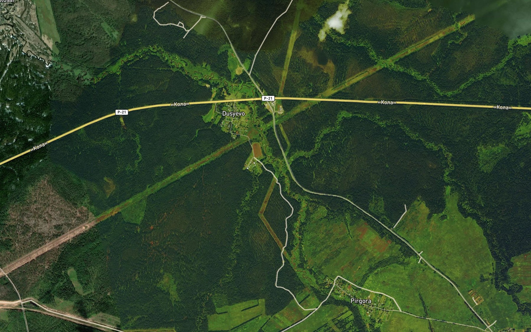 Satellite map of the Tyashchevka