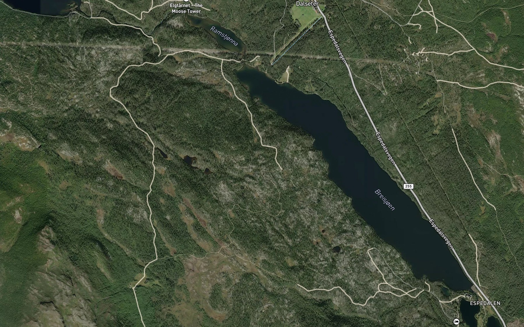 Satellite map of the Andreasbekken