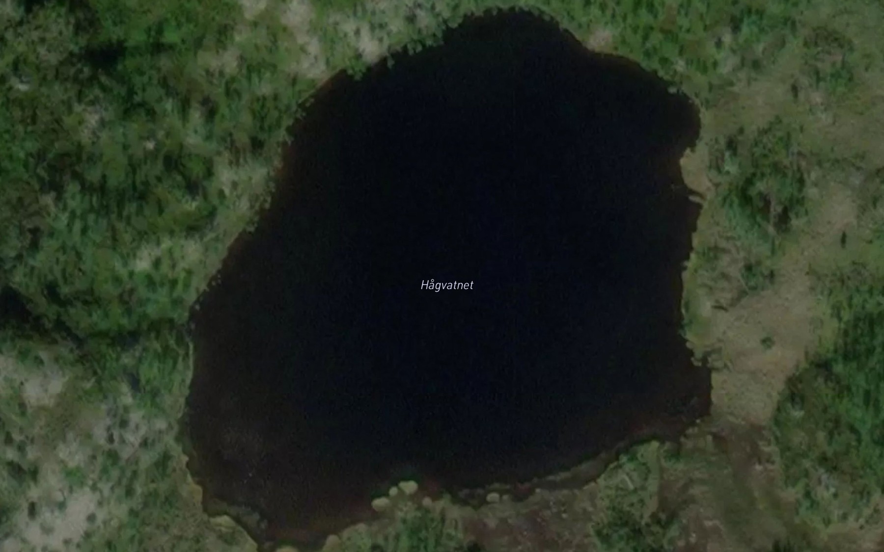Satellite map of the Hagvatnet