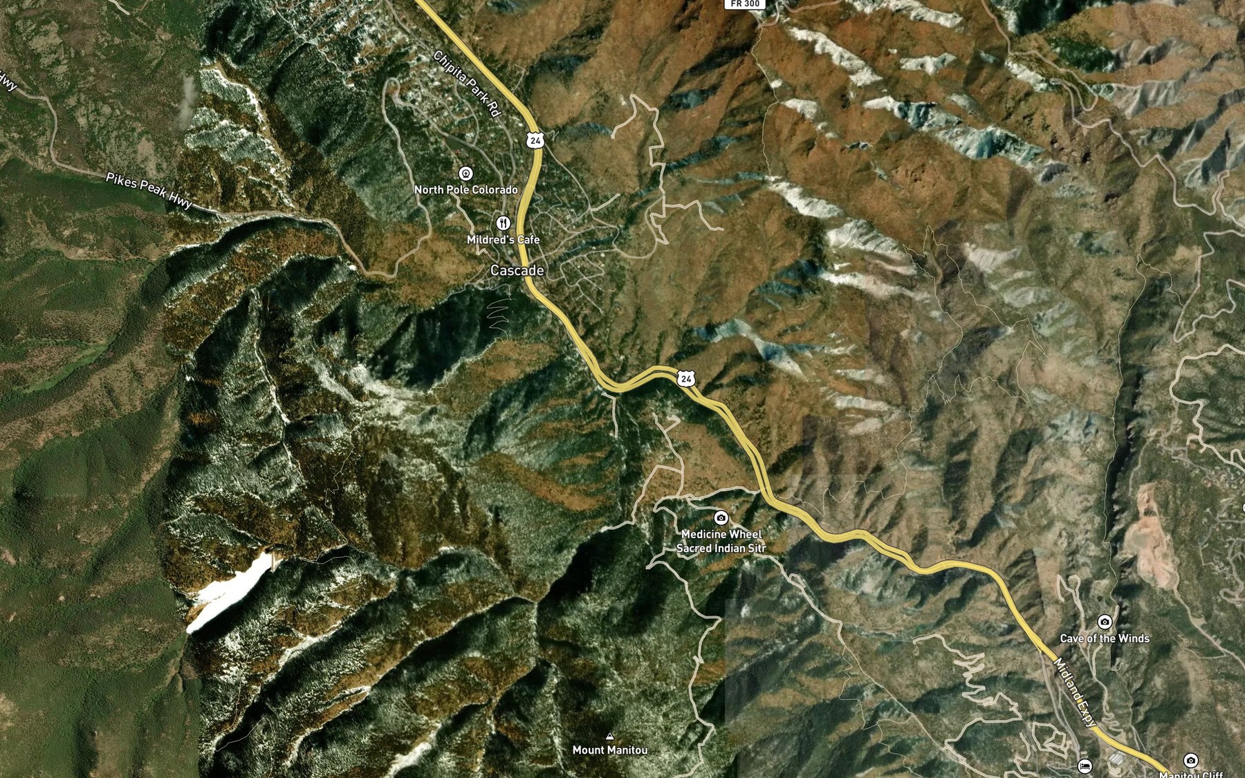Satellite map of the French Creek