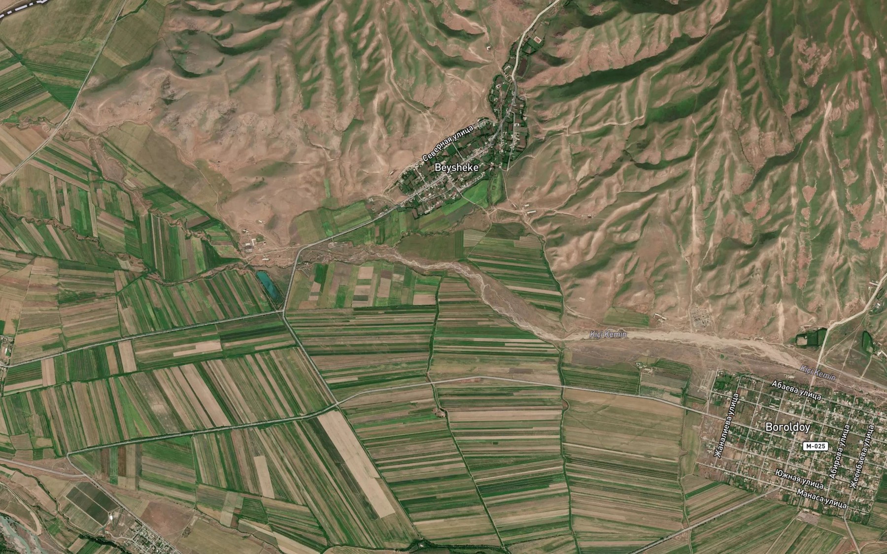Satellite map of the Kanal Semenalysh