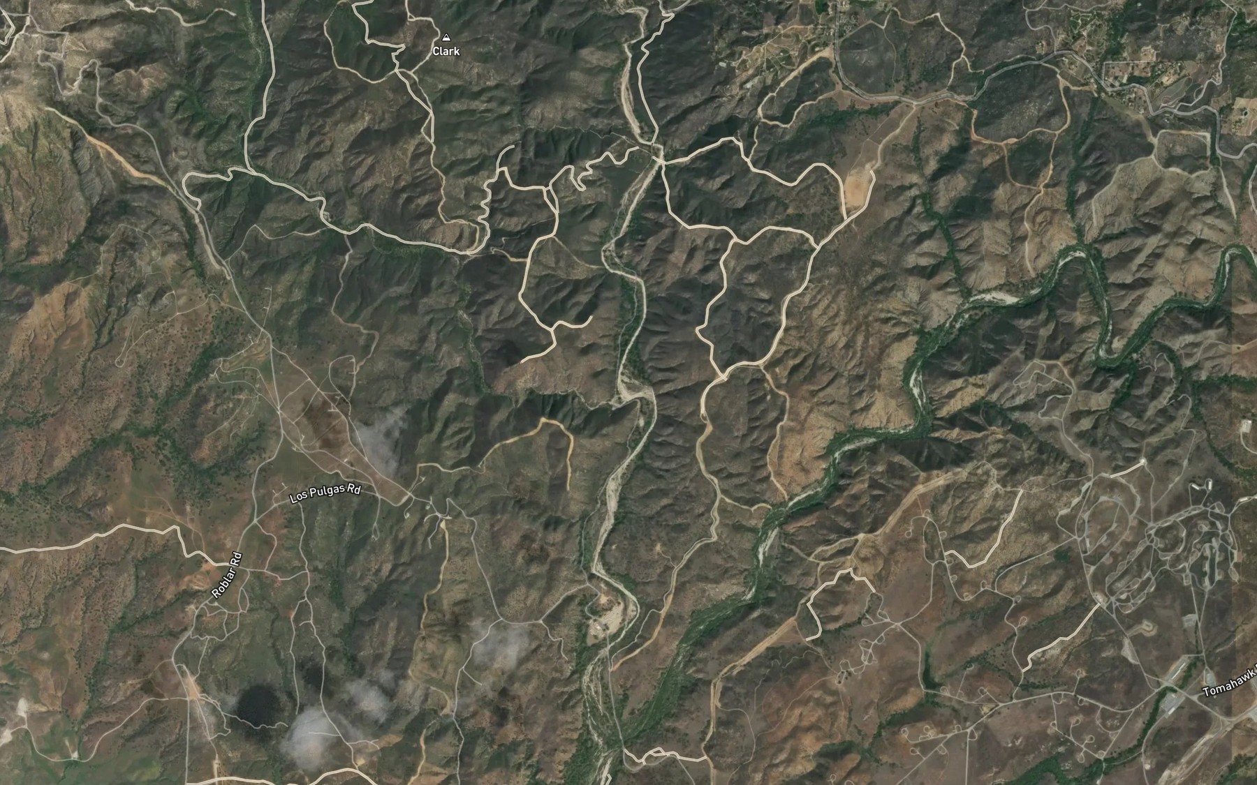 Satellite map of the Roblar Creek