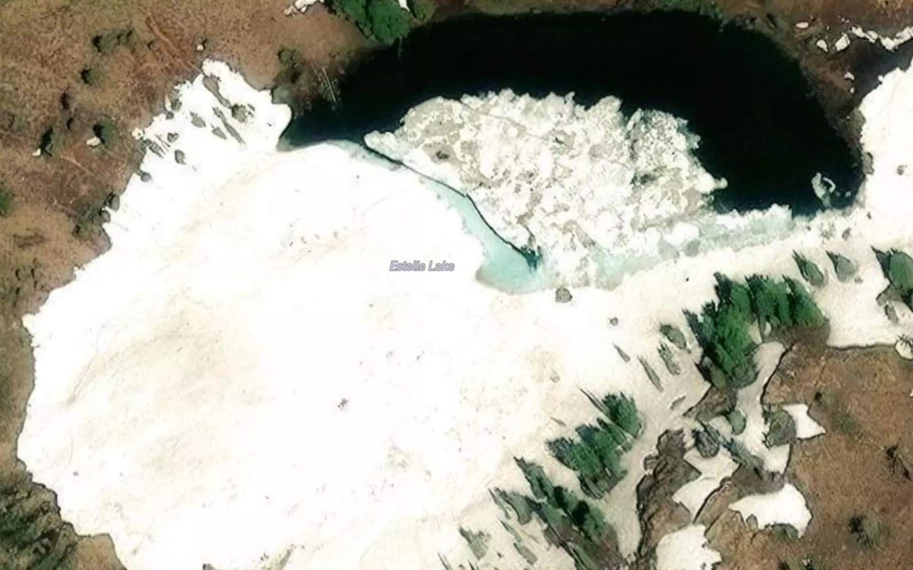 Satellite map of the Lake Estelle
