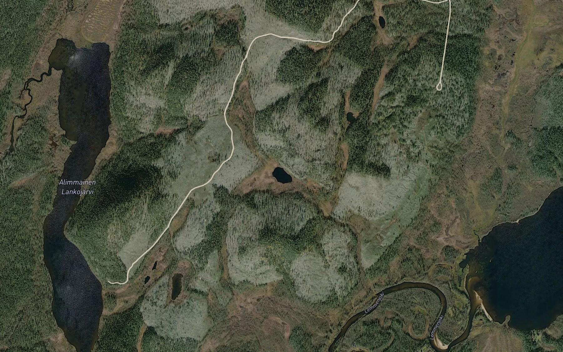 Satellite map of the Jiennalasjaavras