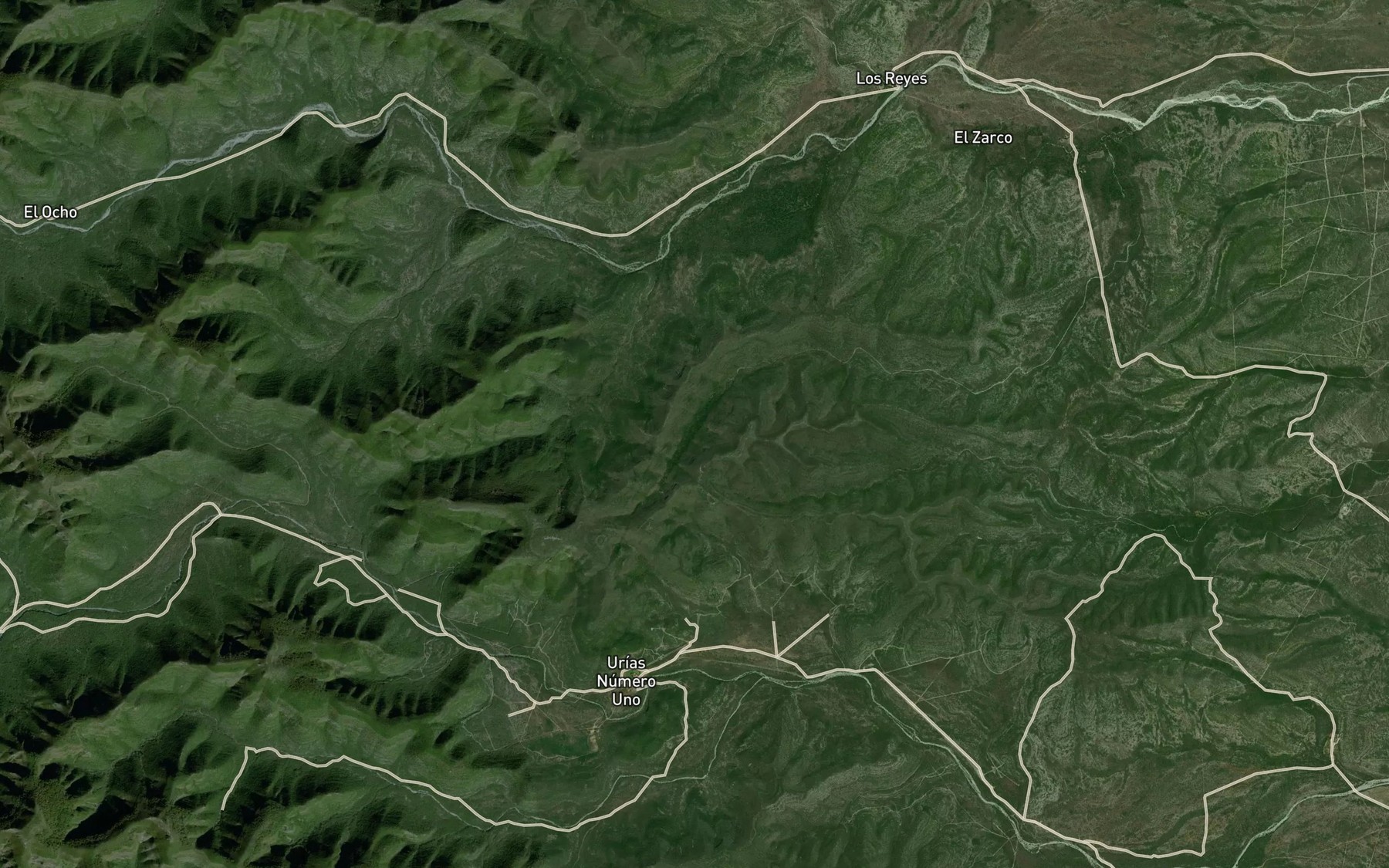 Satellite map of the Canada El Openo