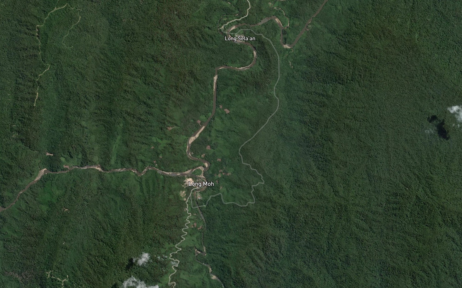 Satellite map of the Sungai Moh