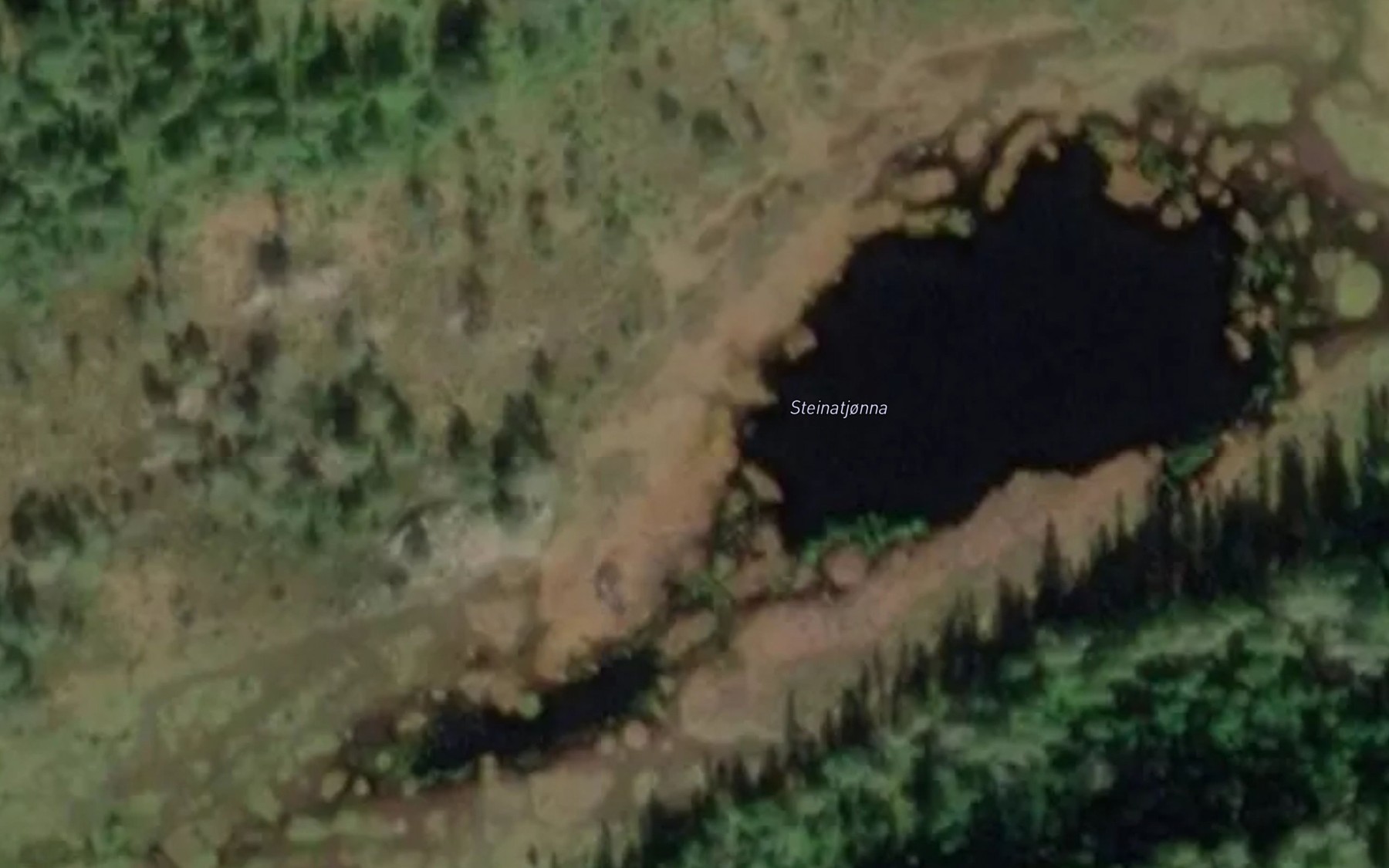 Satellite map of the Steinatjorna