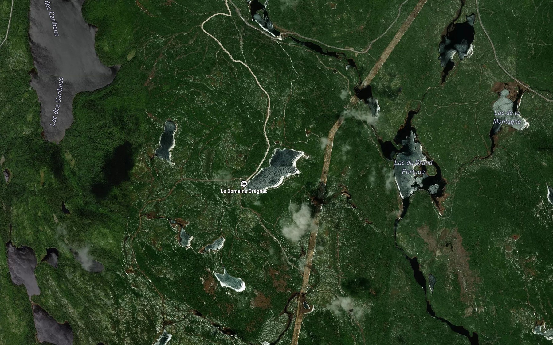 Satellite map of the Lac Mimo