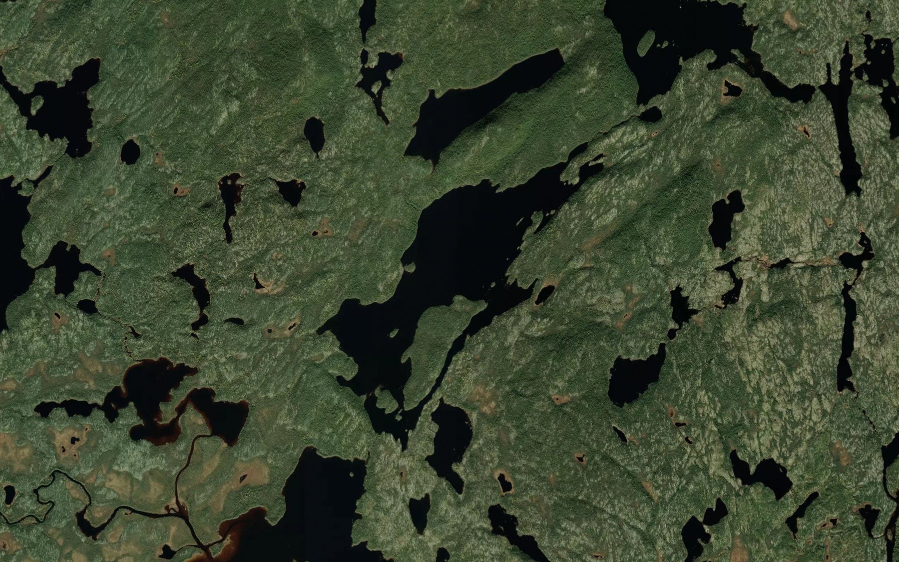 Satellite map of the Lac Lecourbe