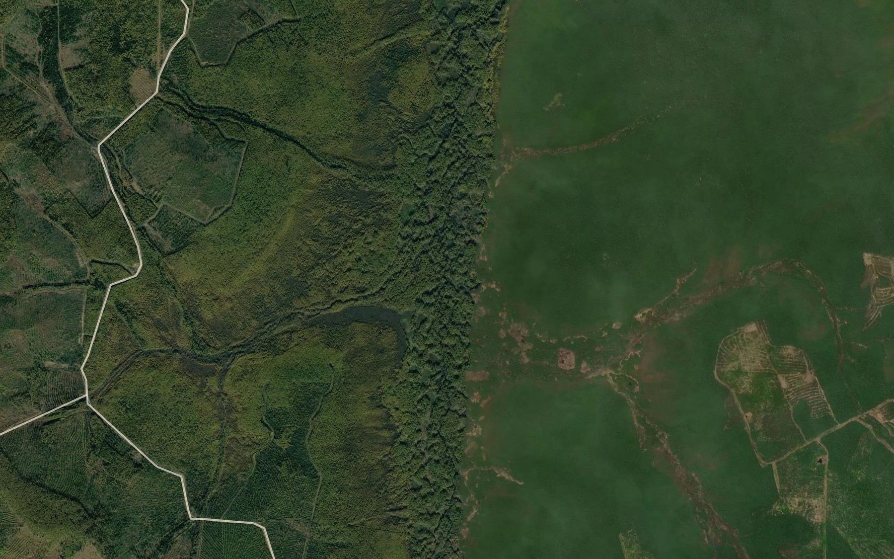 Satellite map of the Belochka