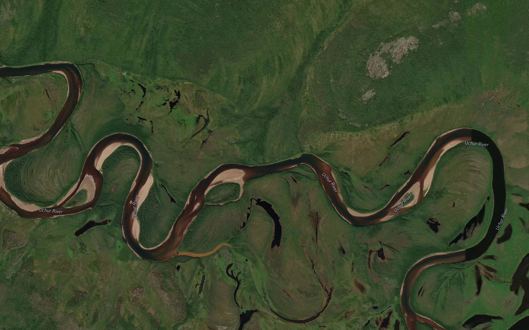 Satellite map of the Sayynngy-Yuryug