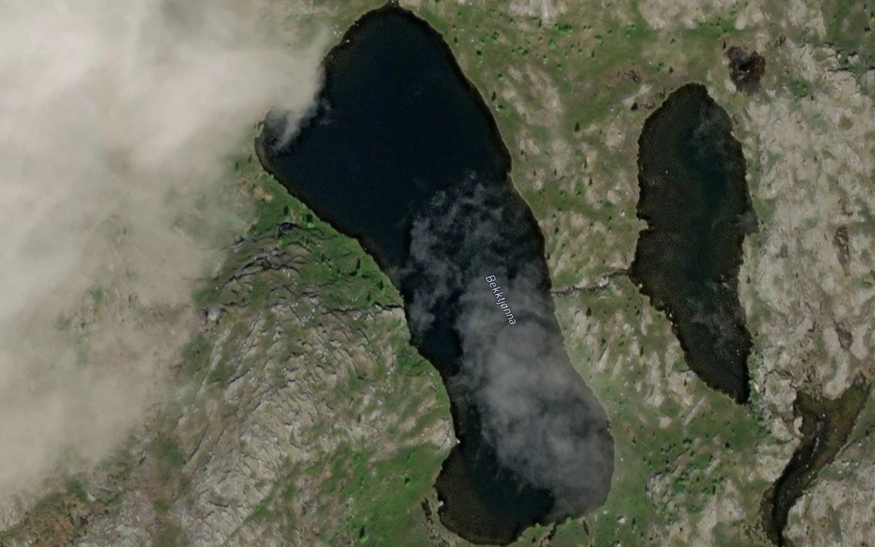 Satellite map of the Bekktjorna