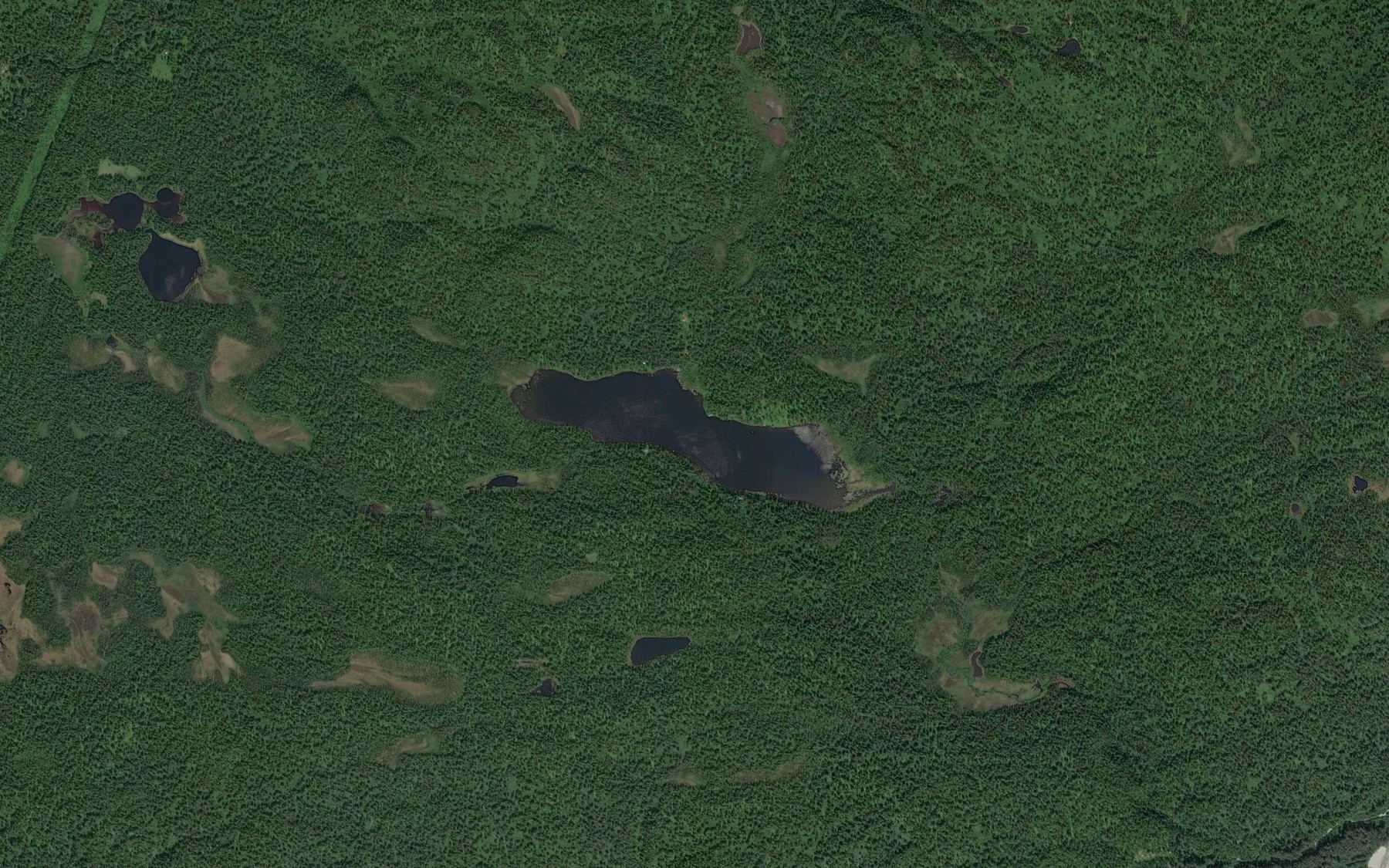 Satellite map of the Katie Lake