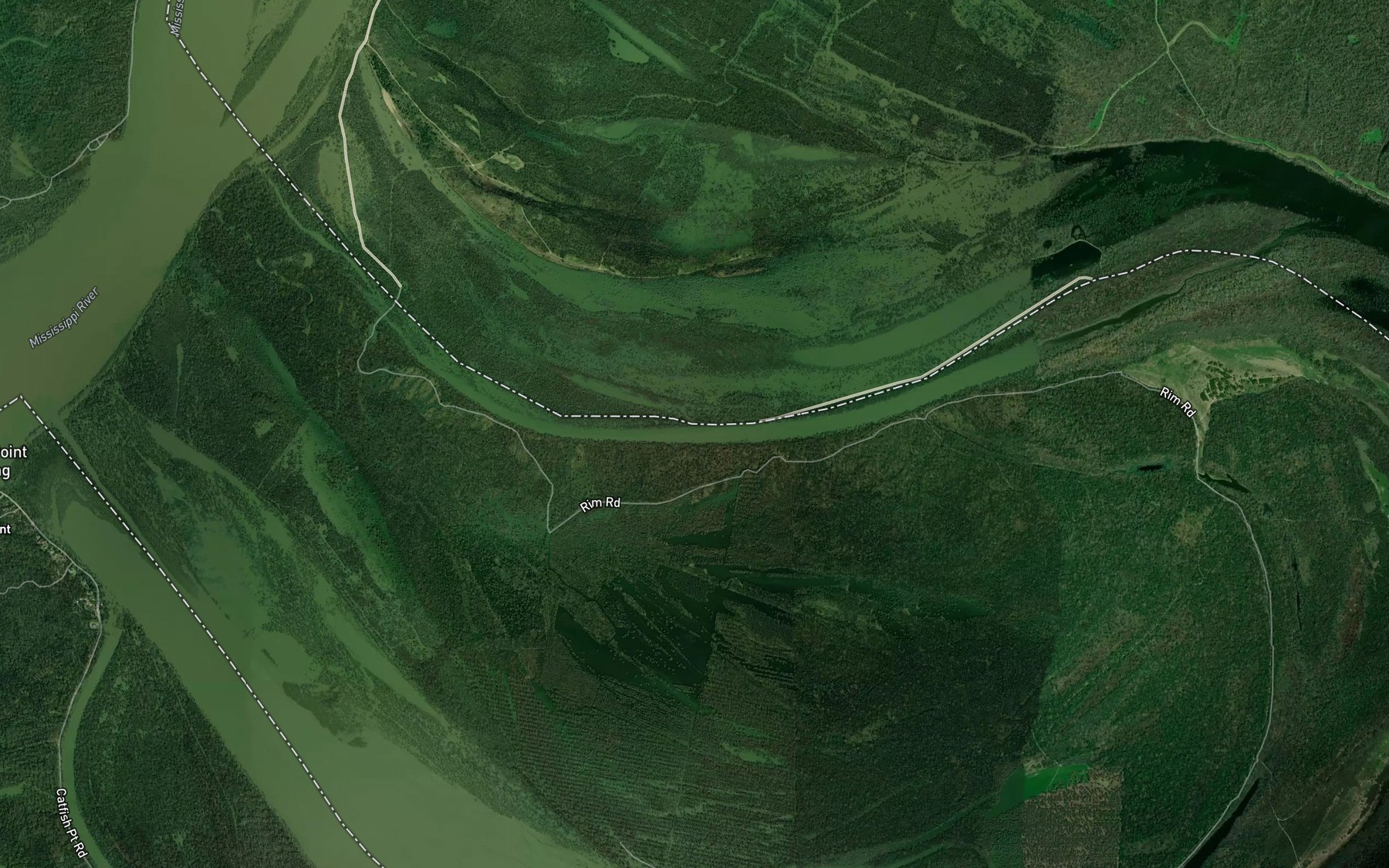 Satellite map of the Bar Lake