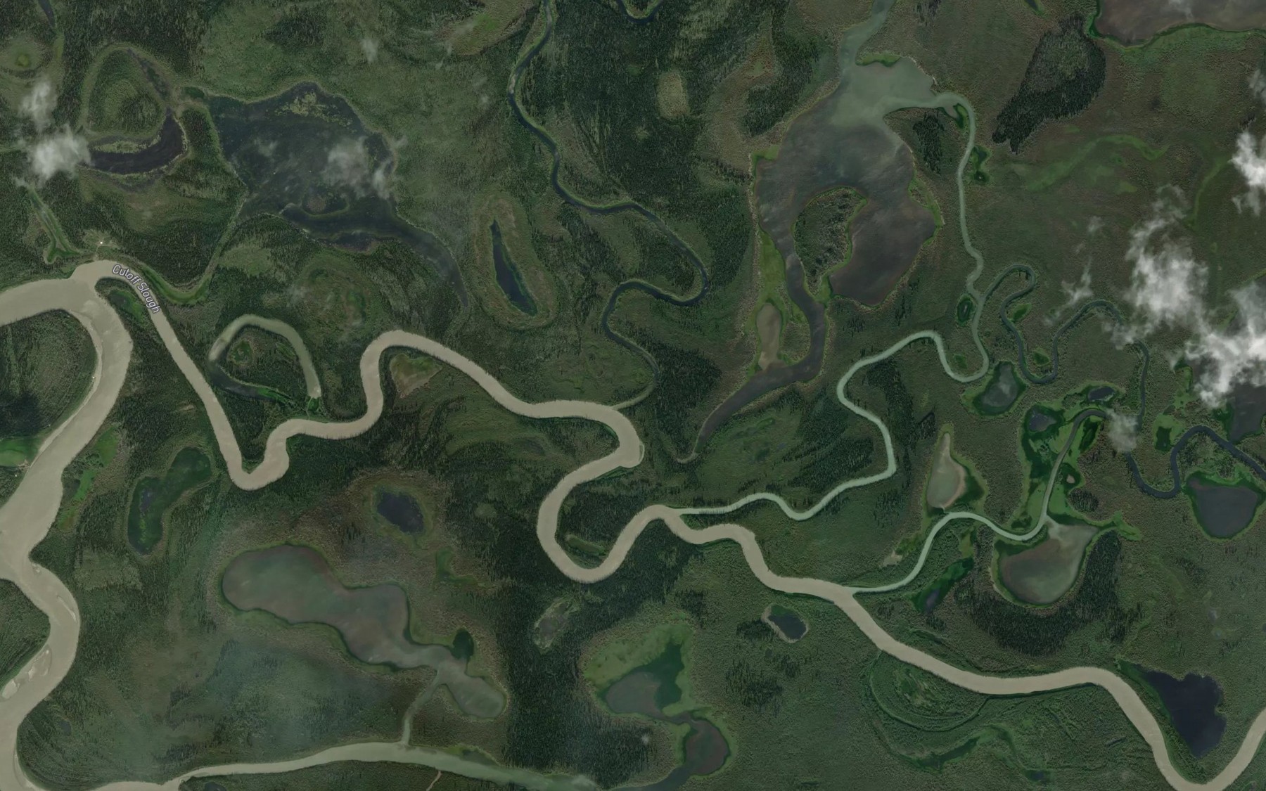 Satellite map of the Marten Creek