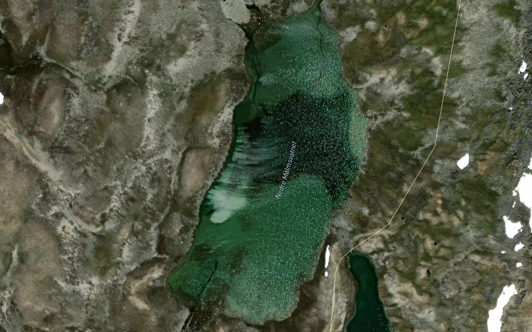 Satellite map of the Molmsvatnet,nedre