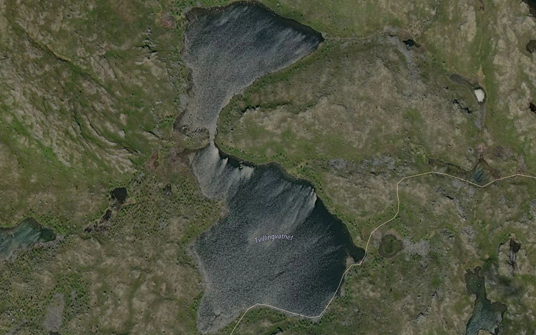 Satellite map of the Tvillingvatnet