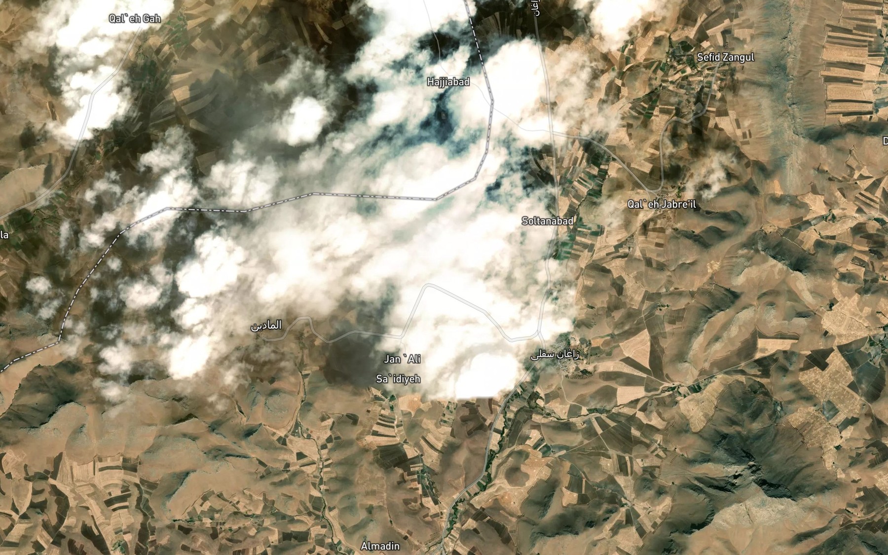 Satellite map of the Cheshmeh-ye Kani-ye Gavaneh