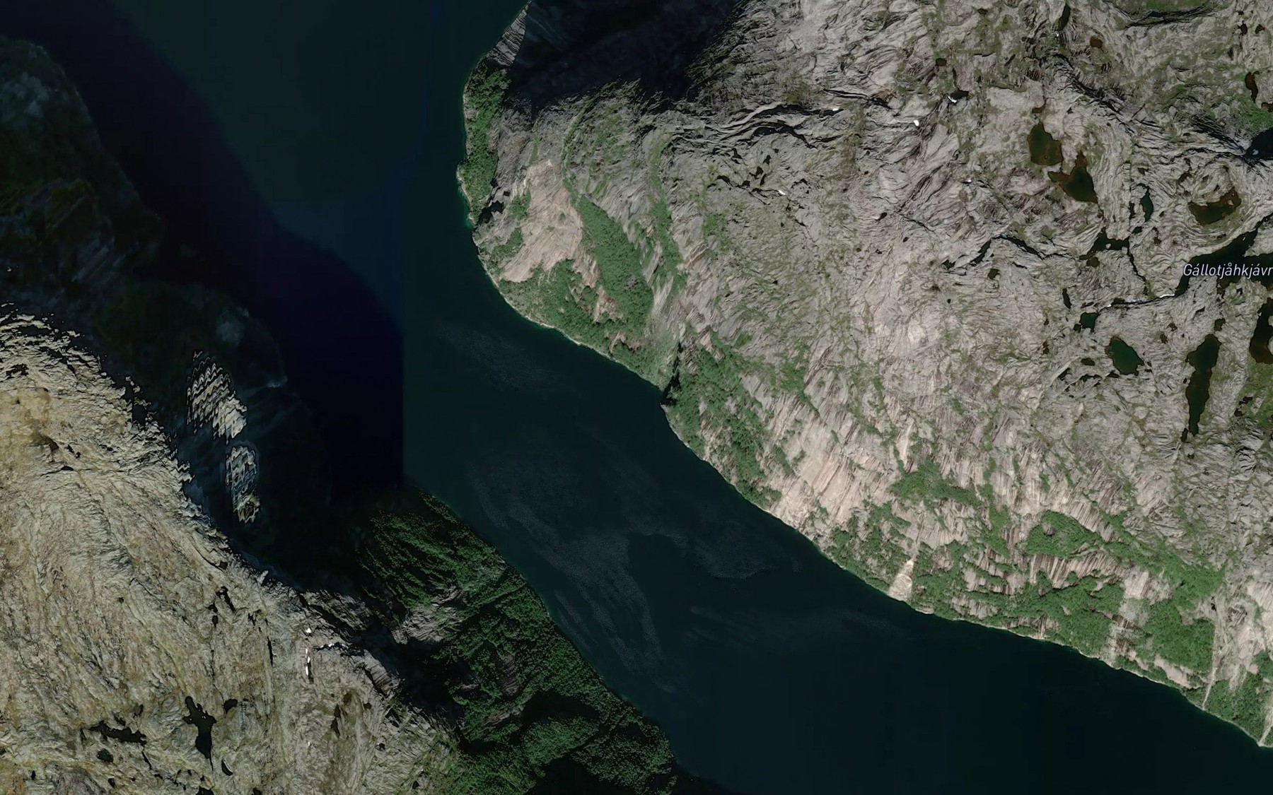 Satellite map of the Kidbukta