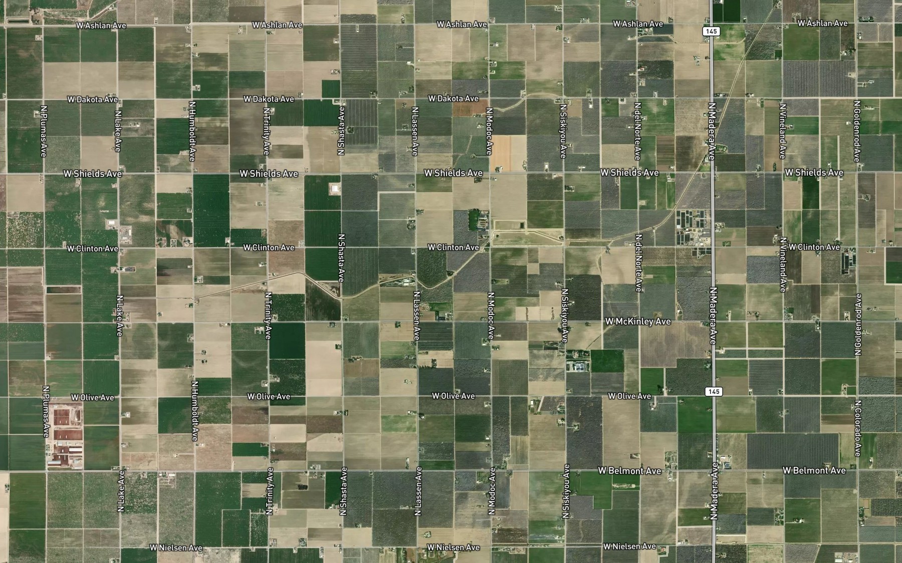 Satellite map of the Sandridge Canal