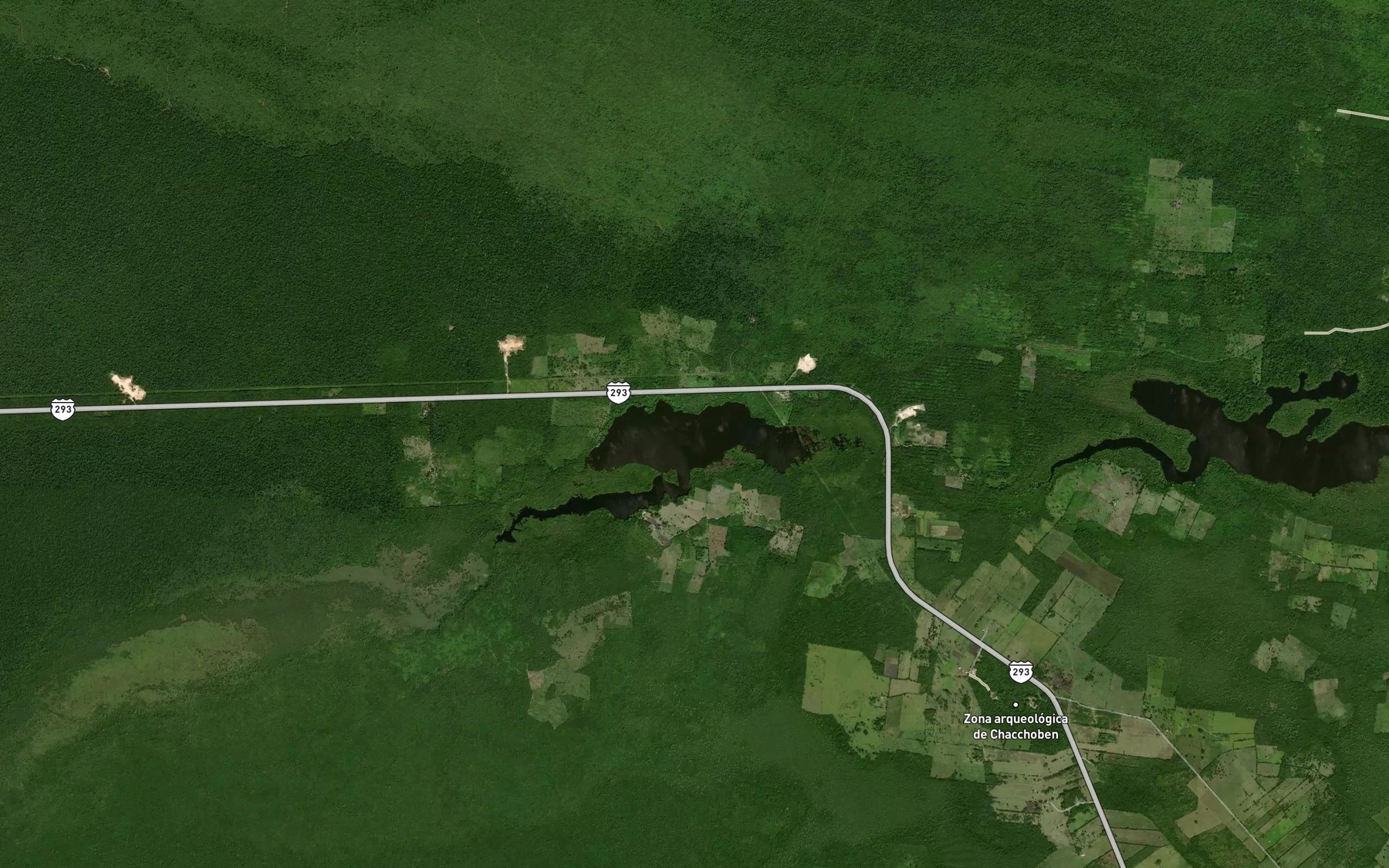 Satellite map of the Laguna el Ocho