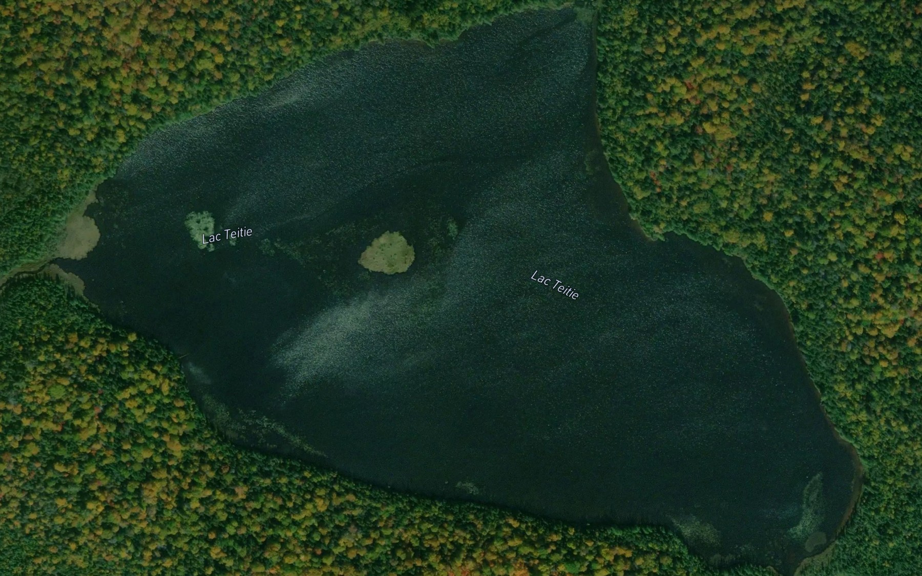 Satellite map of the Lac Teitie