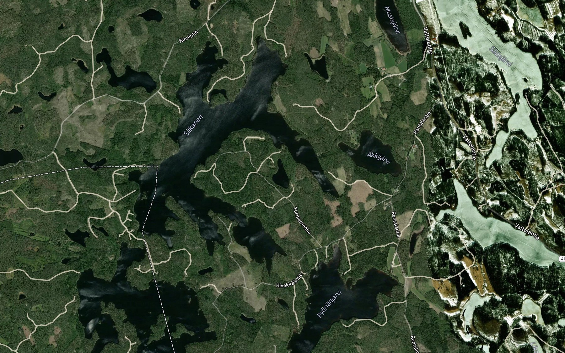 Satellite map of the Turlampi
