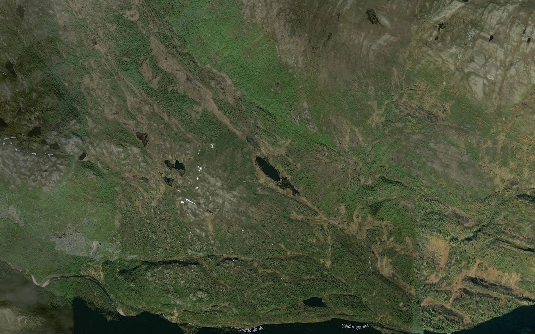 Satellite map of the Bovdnajotjavri