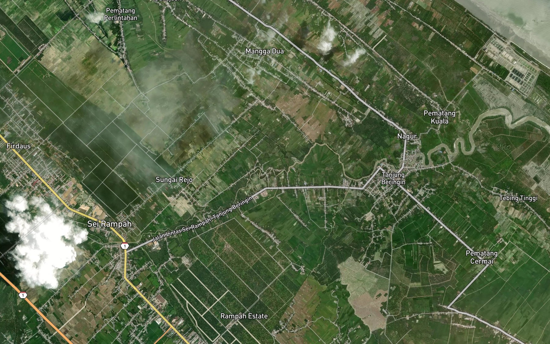 Satellite map of the Sei Rampan