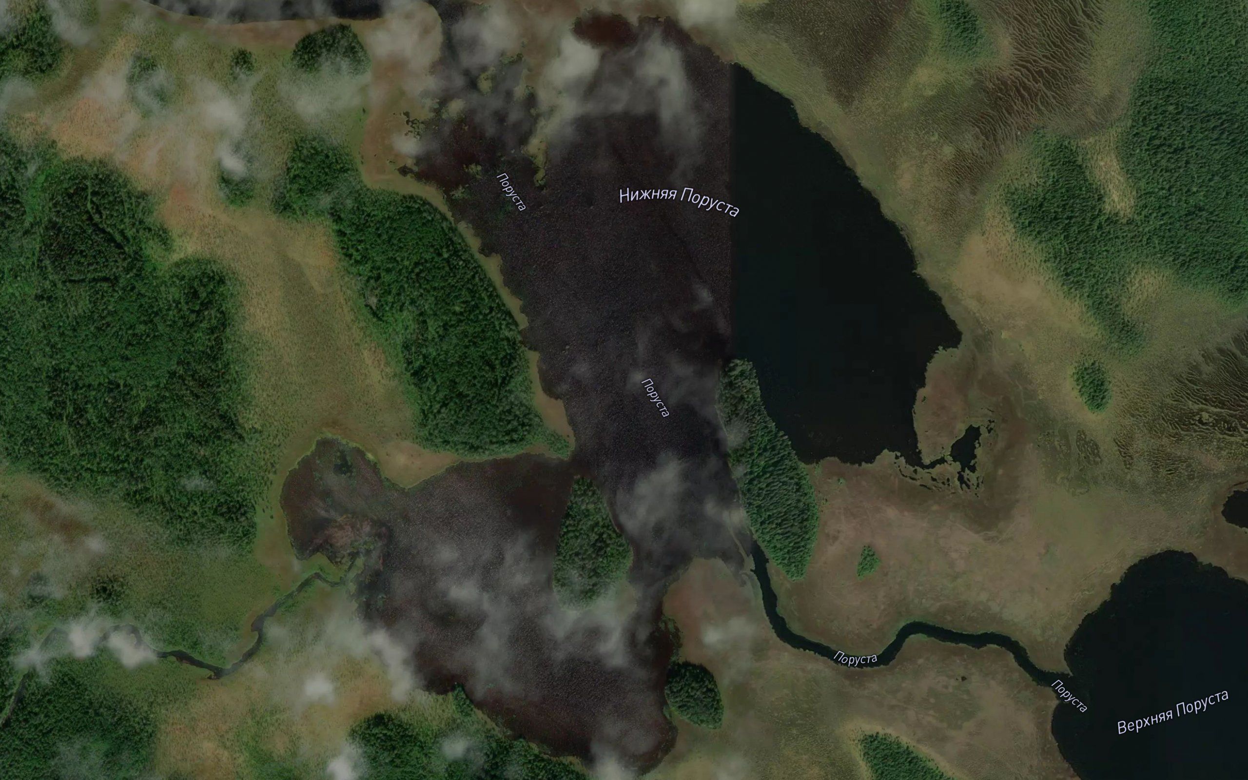 Ozero Nizhnyaya Porusta