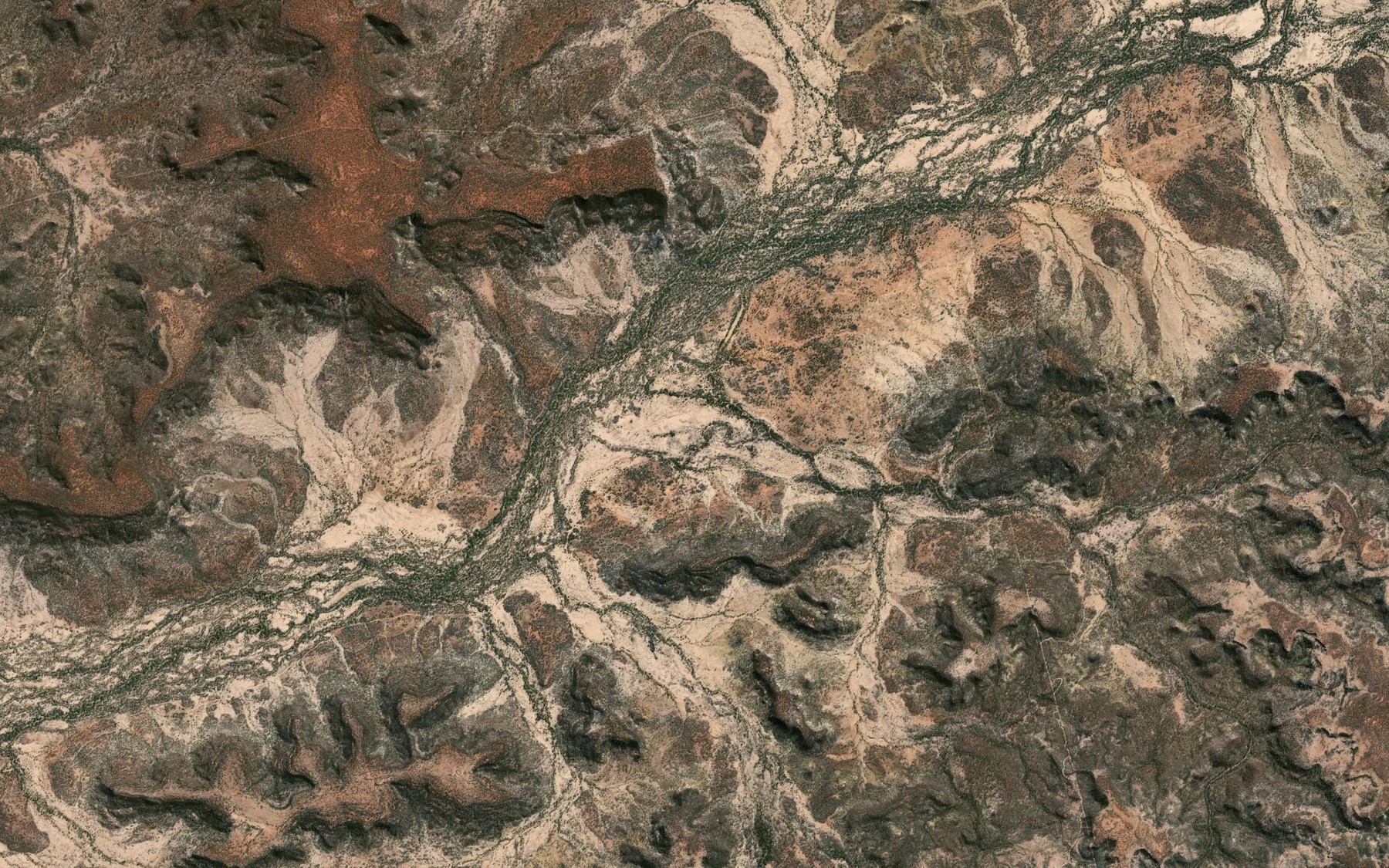 Satellite map of the McIntyre Lagoon