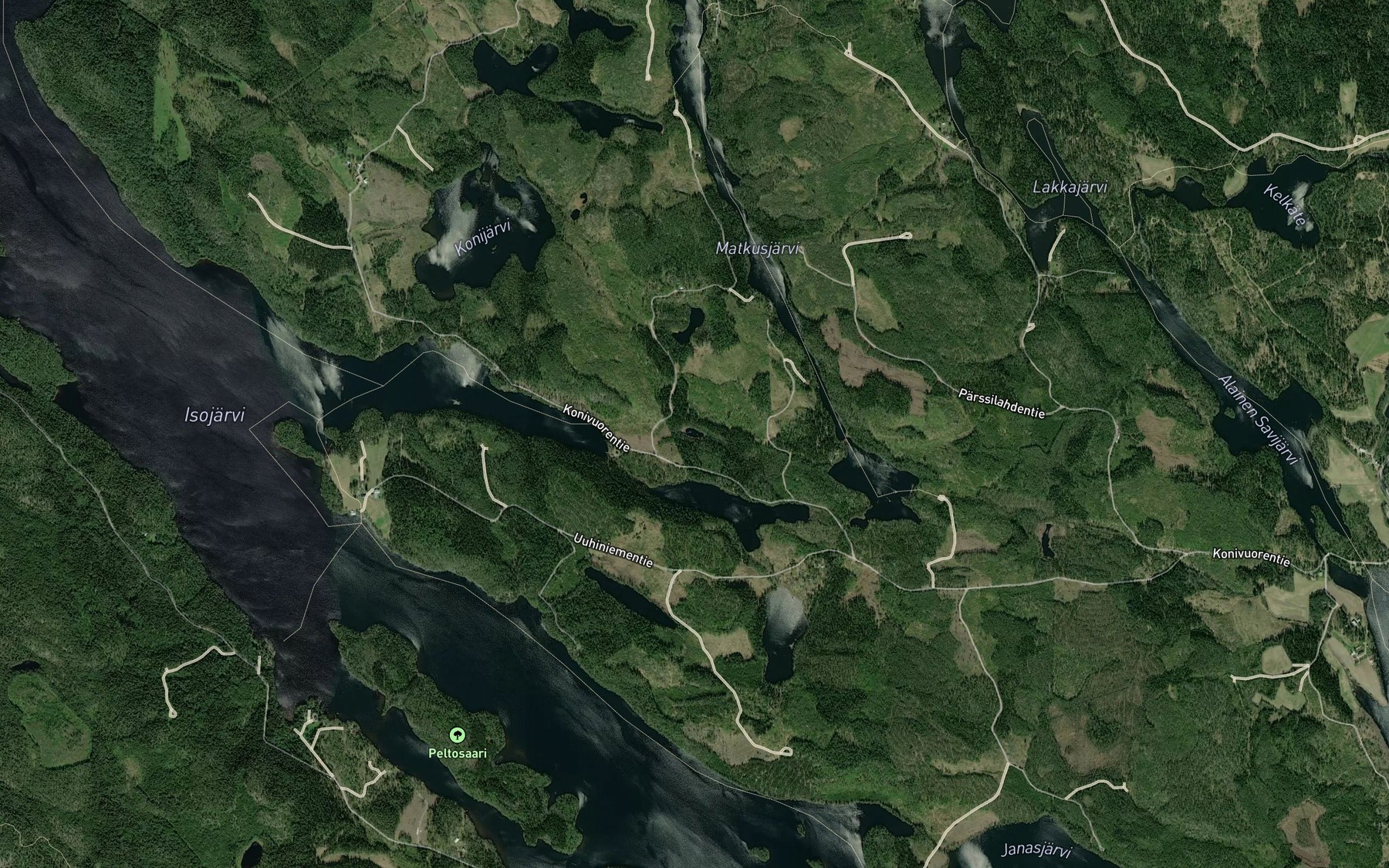Satellite map of the Pahalammi