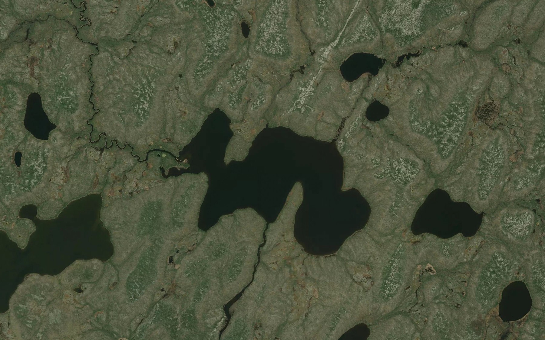 Satellite map of the North Osikis Lake