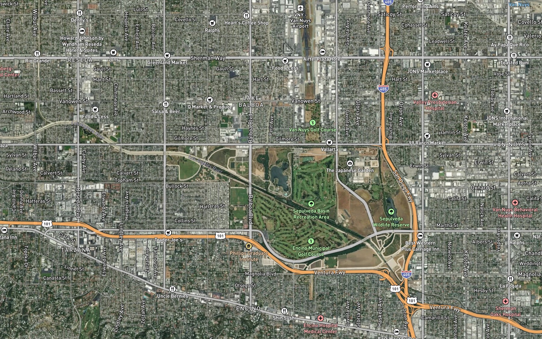 Satellite map of the Spot 6