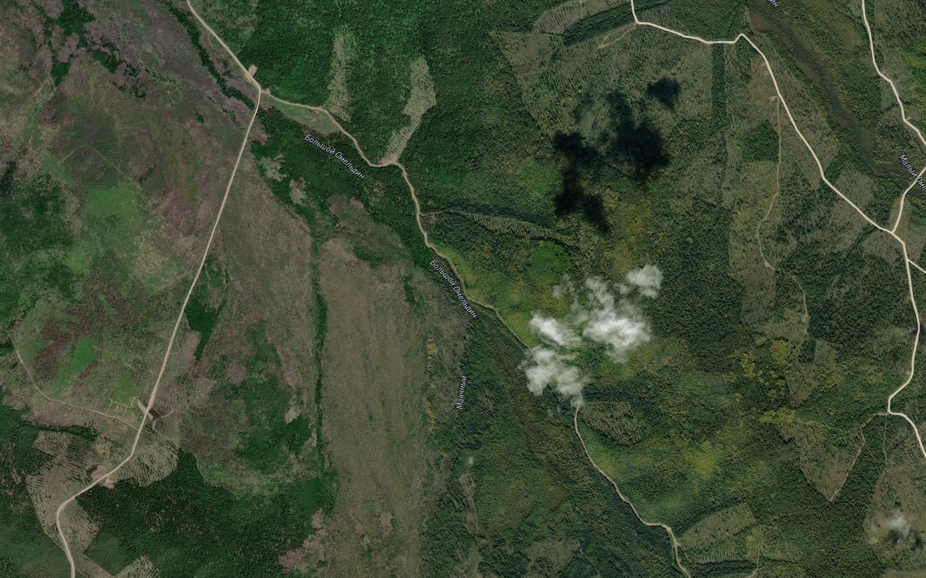 Satellite map of the Mayachnyy