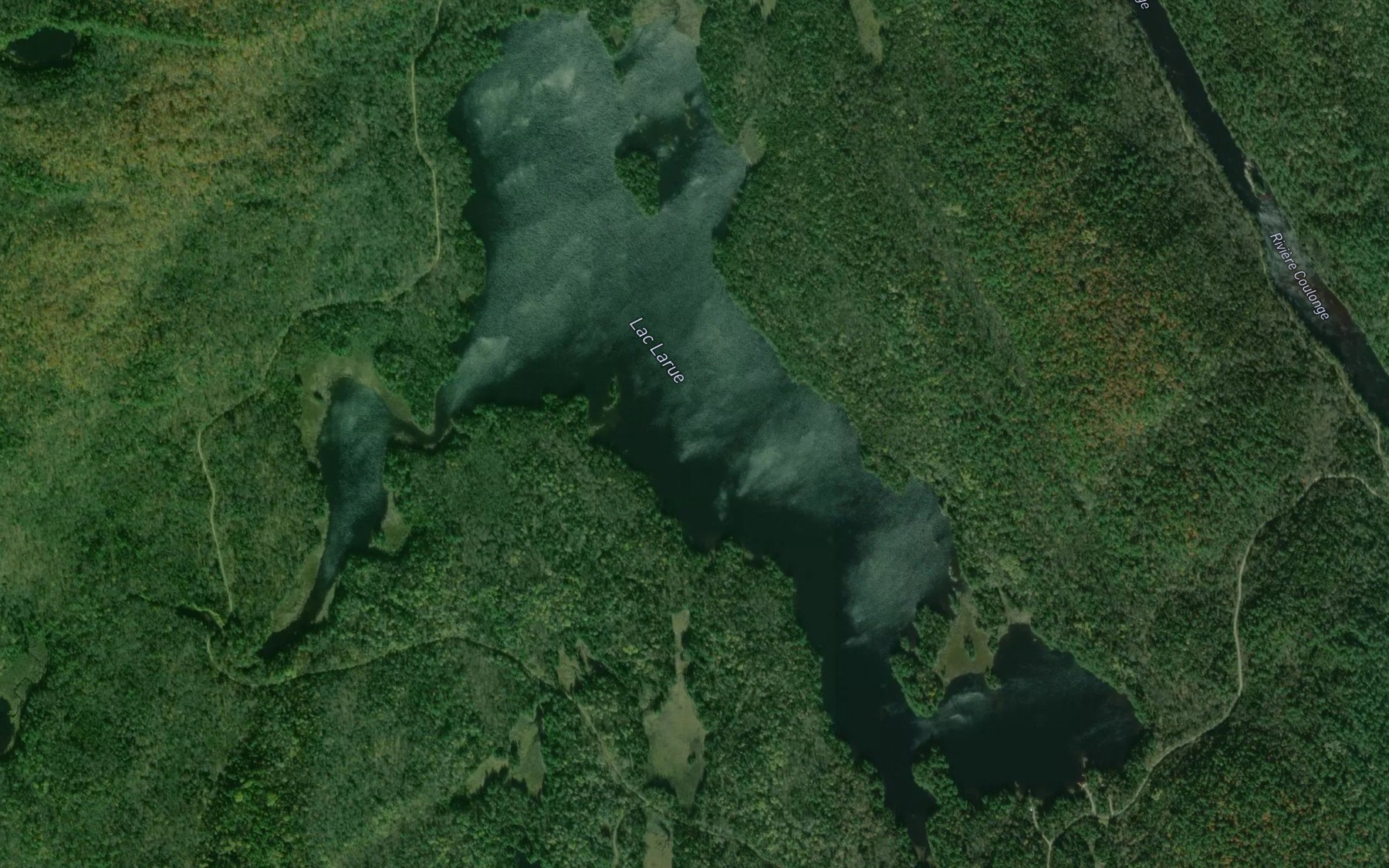 Satellite map of the Lac Larue