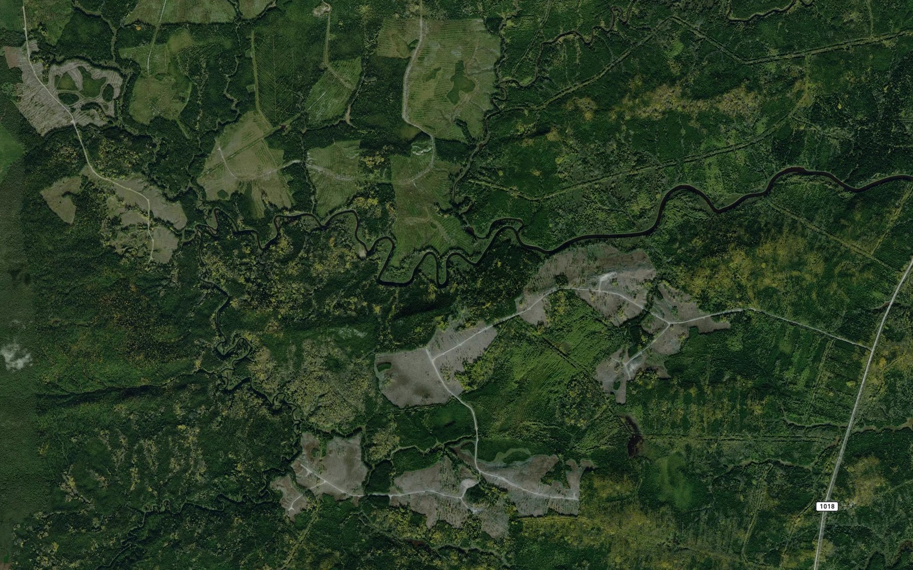 Satellite map of the Riviere Iserhoff Nord