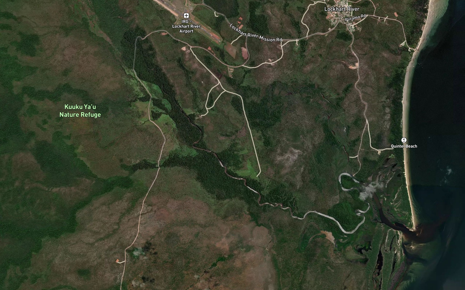 Satellite map of the Yarraman Creek