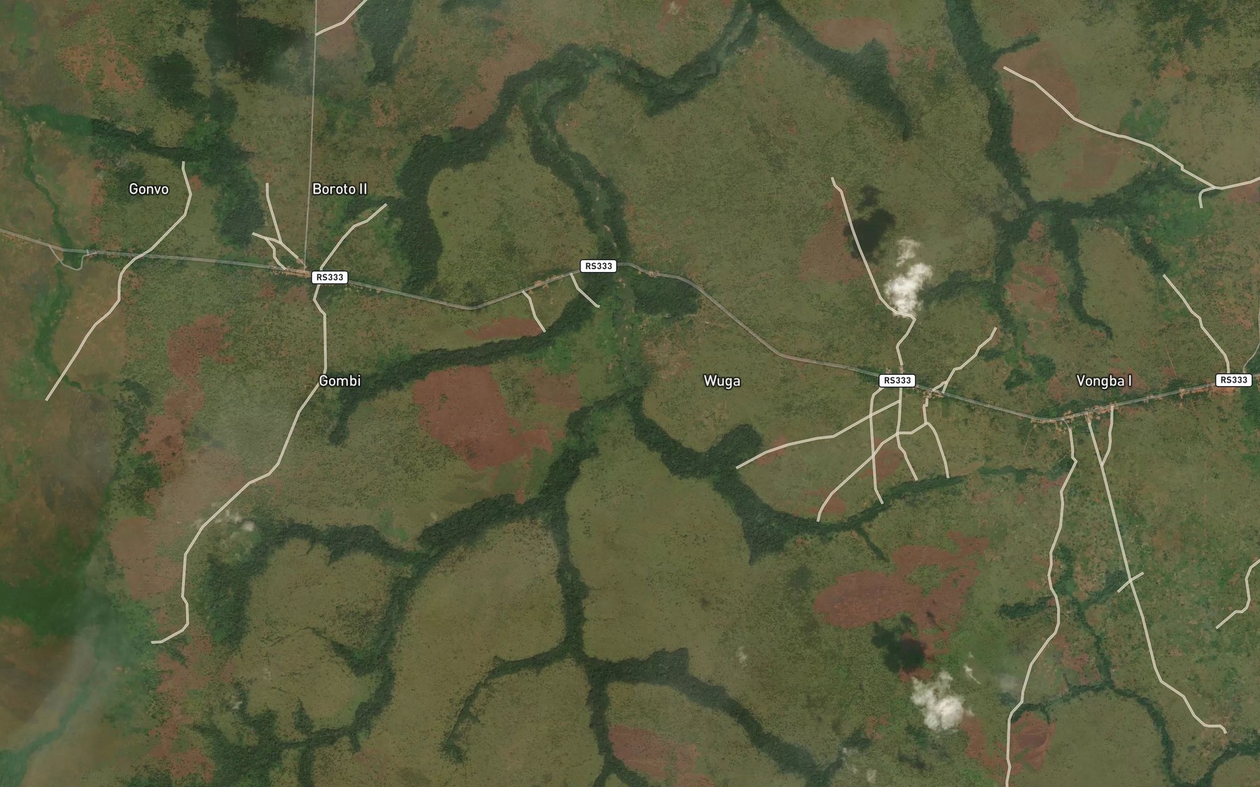 Satellite map of the Kamangere
