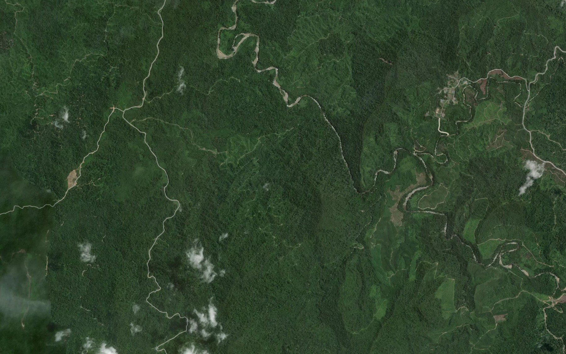Satellite map of the Sungai Tabila