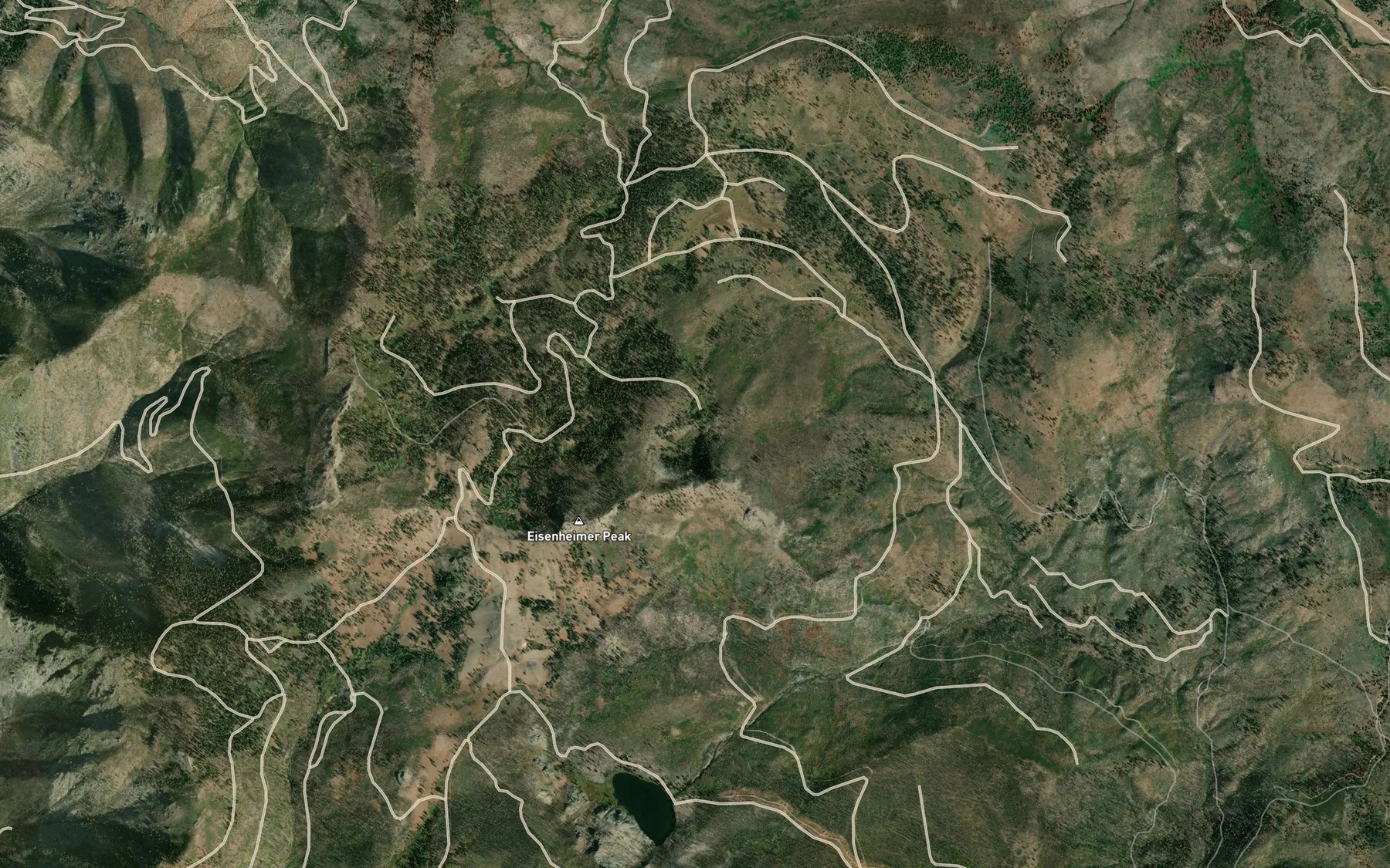 Satellite map of the Mud Lake