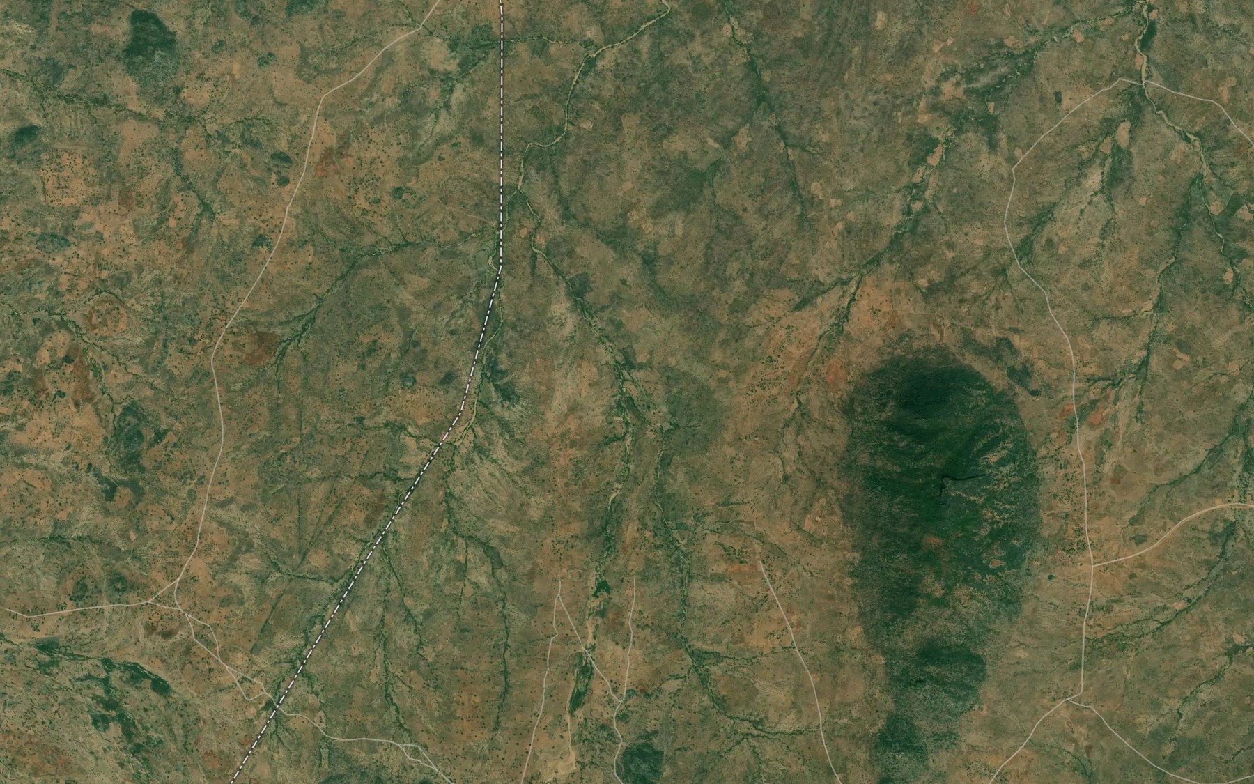 Satellite map of the River Yuwale