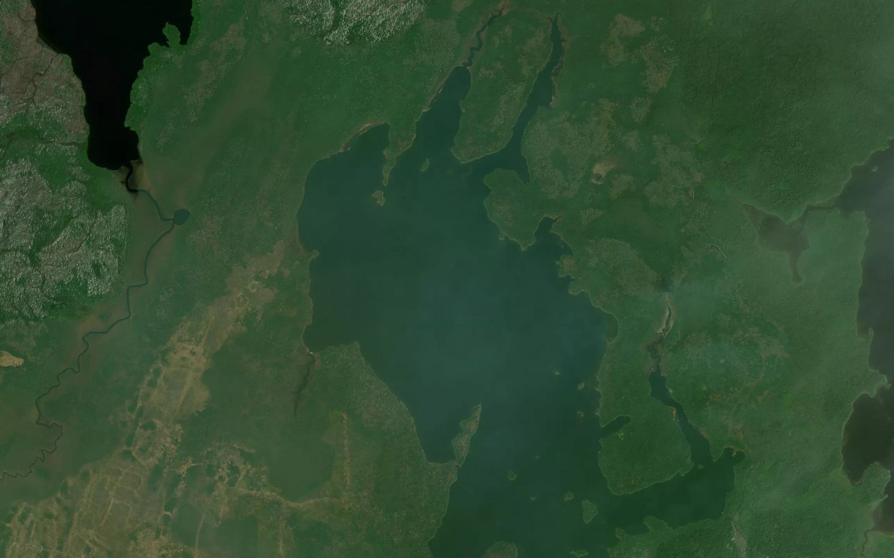 Satellite map of the Schist Bay