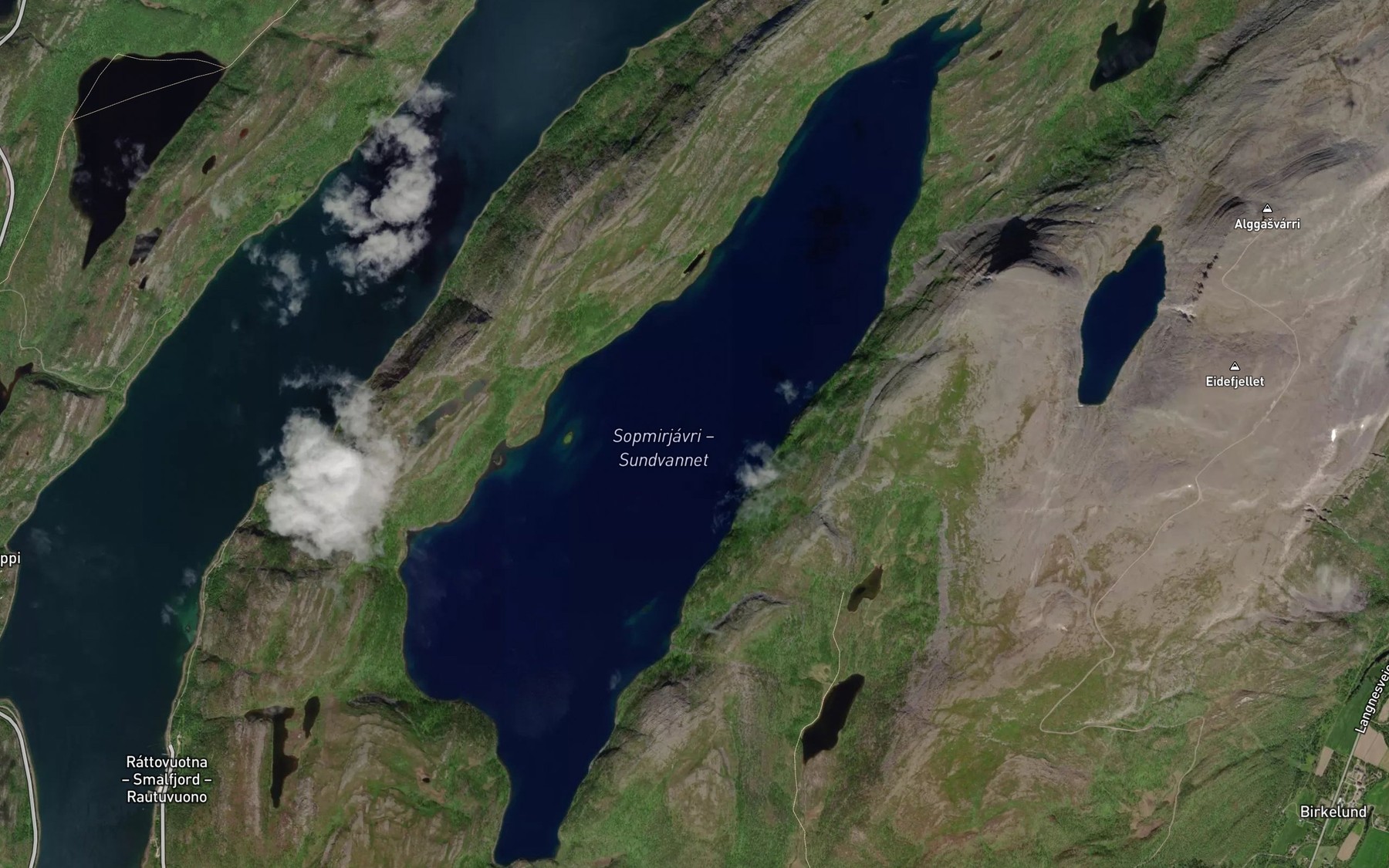 Satellite map of the Sopmirjavri