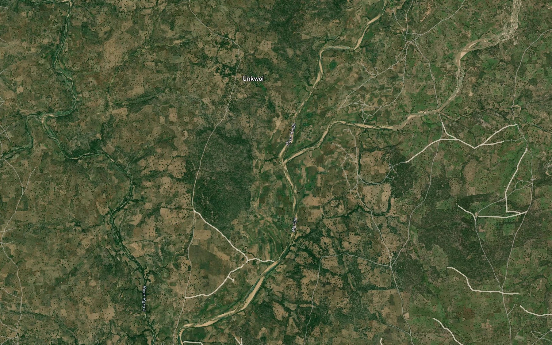 Satellite map of the River Kogin Charuma