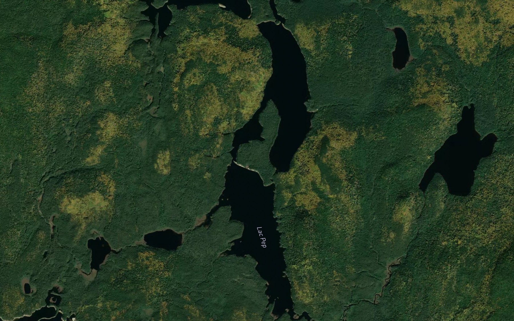 Satellite map of the Lac Pep